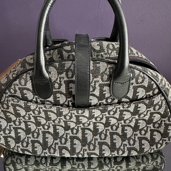 Vintage Christian Dior Saddle Bowler Bag Trotter - Picture 2 of 5